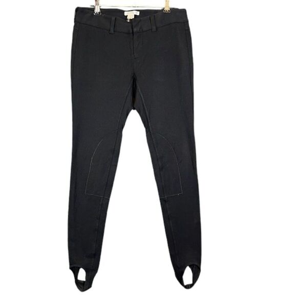 Vince for Bergdorf Goodman Stretch Skinny Stirrup Pants Black Pockets Size 2 - Picture 1 of 13